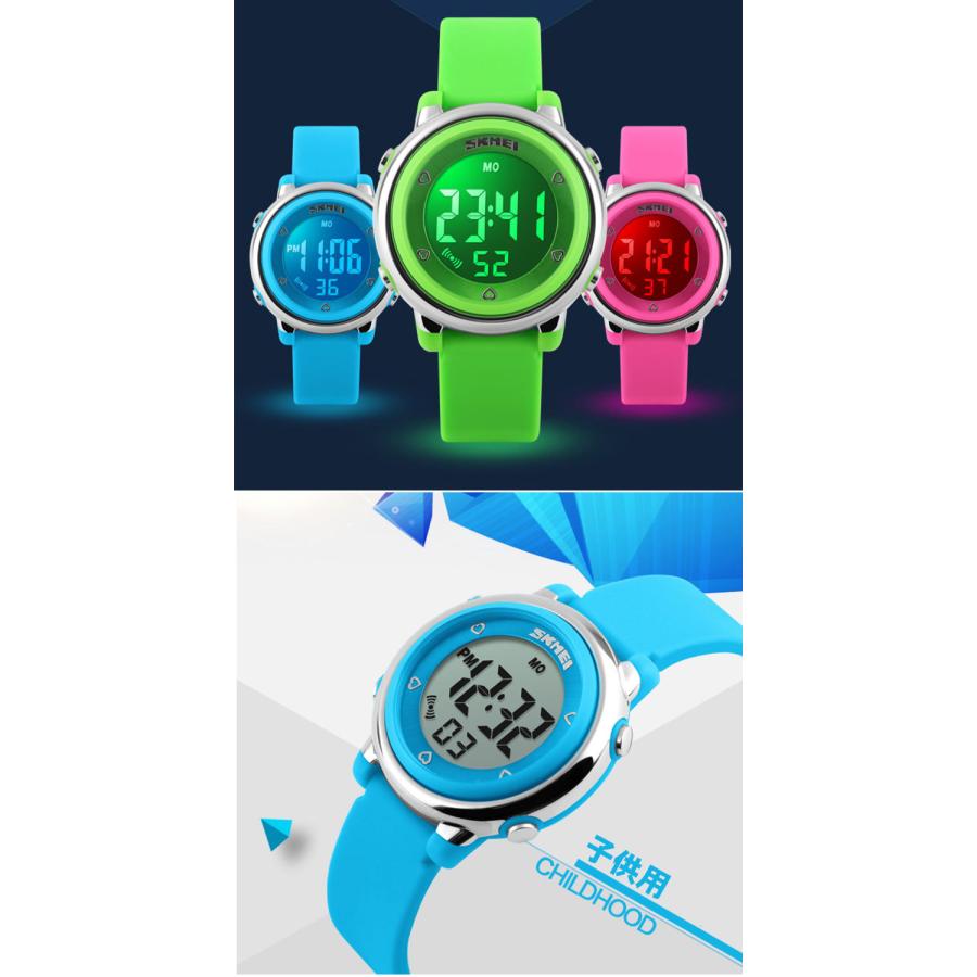 SKMEI 子供用 レディース 腕時計 キッズウォッチ 50m 防水 小学生 低学年 卒業 入学 卒園 合格祝 |  | 01