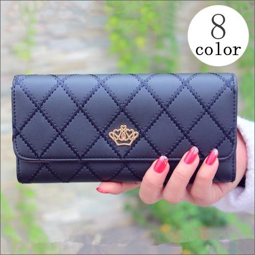 レディース 長財布 レザーインペリアルクラウンクラッチ 財布 女性用 さいふ サイフ ウォレット革 革小物 ファッション 札入れ 小銭入れあり Wlt054 ユニコ 通販 Yahoo ショッピング
