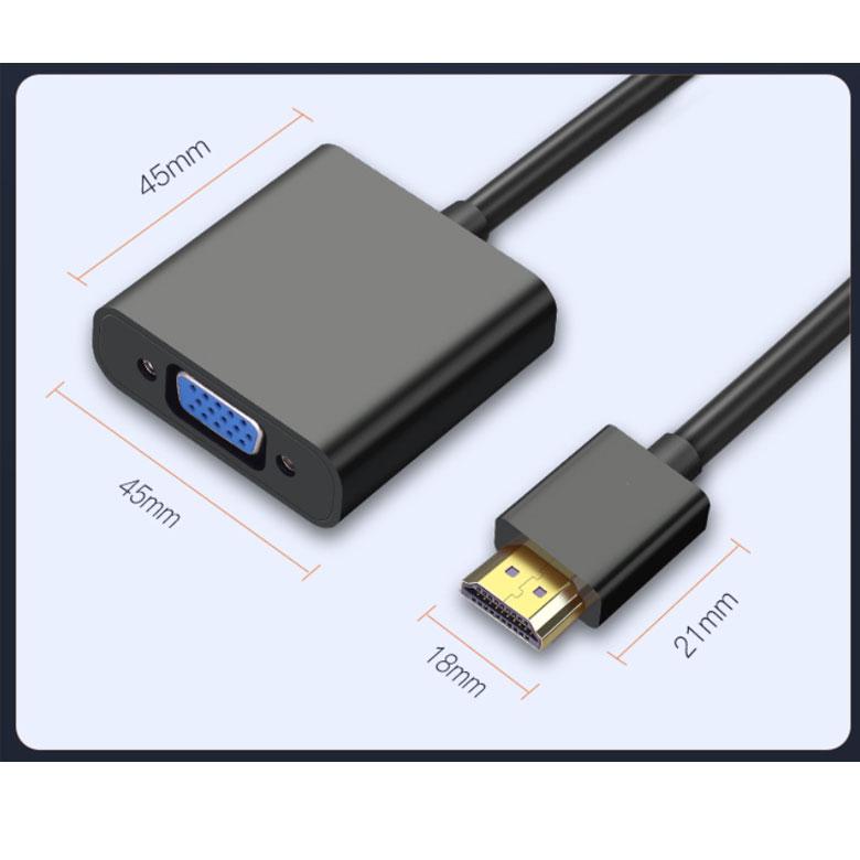 HDMI to VGA D-Sub 15ピン 変換 アダプター PC側のVGAからモニター側の