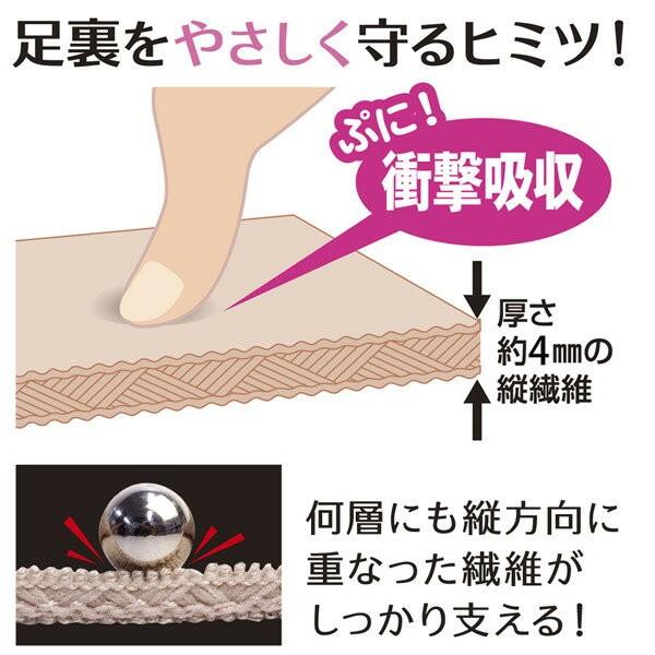 メール便送料無料 かかと衝撃綿混クッションサポーター 1足組 2枚入り かかとクッション 靴下 かかとサポーター|i-uniko|04