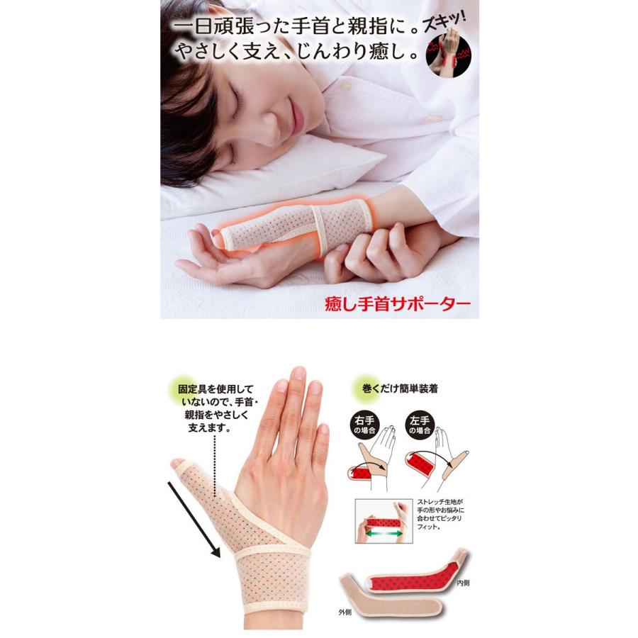 日本製 癒し手首サポーター 1枚入 左右兼用 癒やし手首サポーター 左右兼用 温め 遠赤 親指 腱鞘炎 関節 固定 薄手 Za9263 ユニコ 通販 Yahoo ショッピング