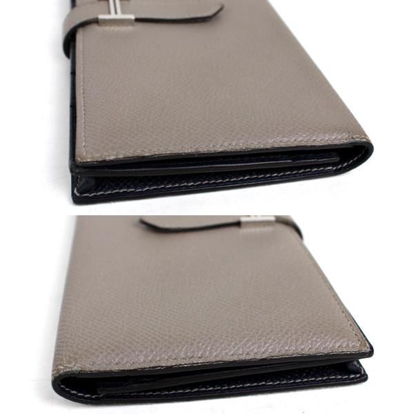 HERMES エルメス 長財布 ベアン ヴォーエプソン バイカラー HERMES エルメス 長財布 ベアン ヴォーエプソン バイカラー