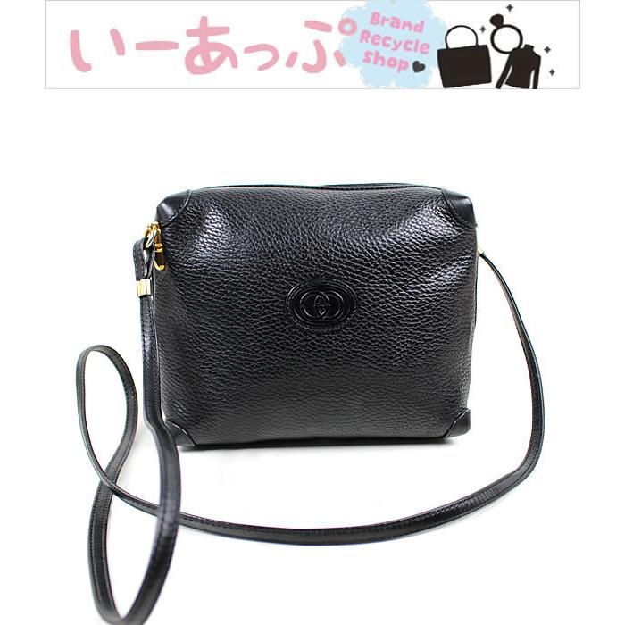グッチ ショルダーバッグ GUCCI ポシェット ダブルG ブラック 黒 美品 p621 :p621:イーアップ店 - 通販 - Yahoo ...