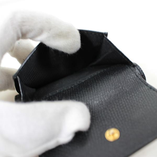 Romeo Valentino ヴァレンティノ 三つ折り財布 ミニ財布 黒 ブラック  