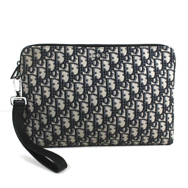 ディオール クラッチバッグ セカンドバッグ クリスチャンディオール トロッター ネイビー 美品 ハンドバッグ q145 q145イーアップ