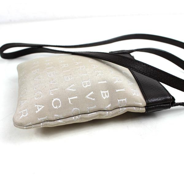 BVLGARI ブルガリ レザー ショルダーバッグ ロゴマニア ブラウン BVLGARI - BVLGARI ブルガリ ショルダーバッグ ロゴマニア - ブラウン