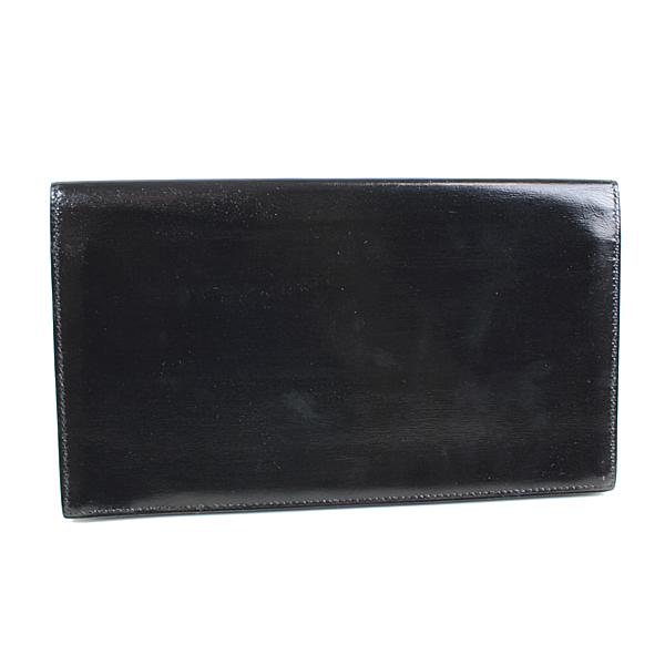 HERMES エルメス 二つ折り札入れ 長札入れ 黒 ブラック HERMES 美品  