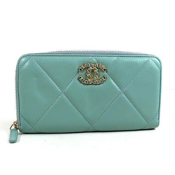 美品】CHANEL シャネル ラウンドファスナー 長財布 マトラッセ 【公式