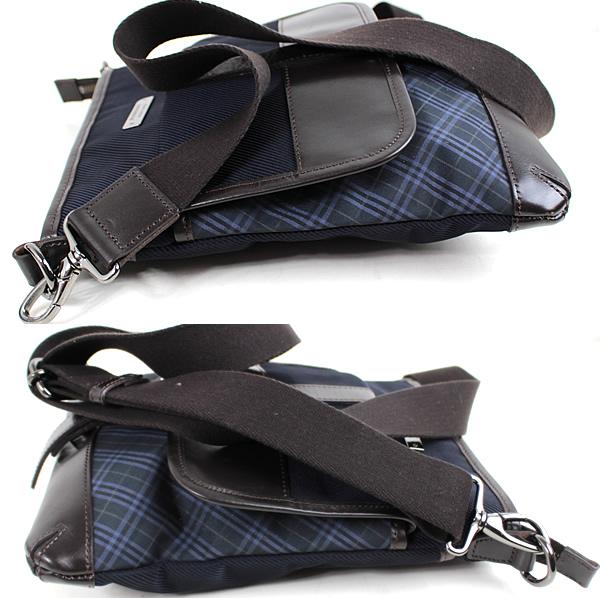 バーバリー ブラックレーベル ショルダーバッグ 美品 ネイビー 紺 r129  