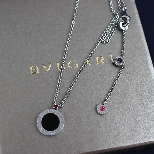 BVLGARI ブルガリ ネックレス Ag925 ルビー オニキス シルバー 
