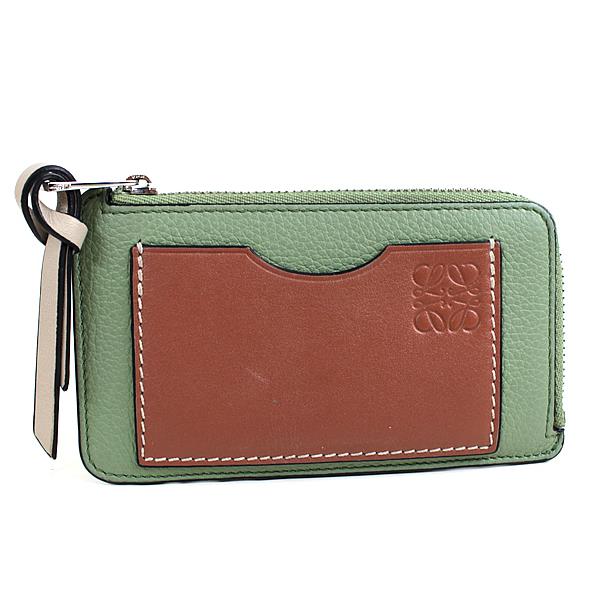 LOEWE ロエベ コインケース 小銭入れ グリーン アマソナ LOEWE r420  