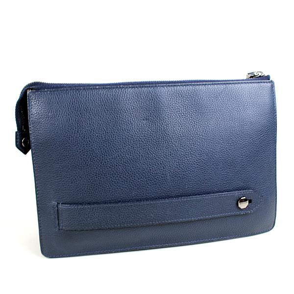 BVLGARI ブルガリ セカンドバッグ クラッチバッグ ネイビー 紺 r456  