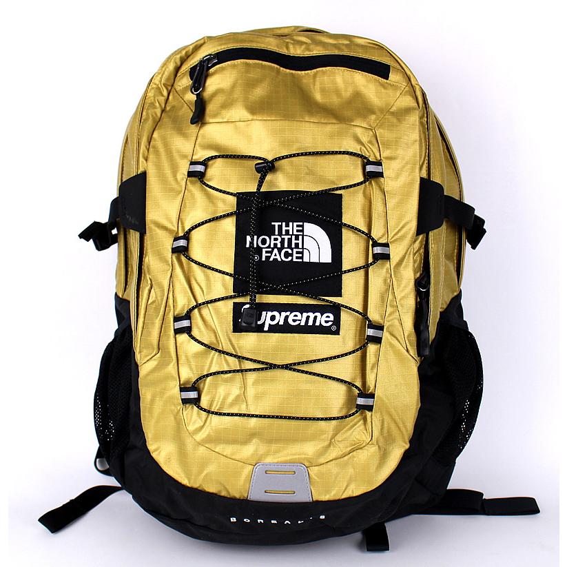 公式正規販売店 シュプリーム ノースフェイス リュックサック メタリックボレアリスバックパック ゴールド NM818361 z