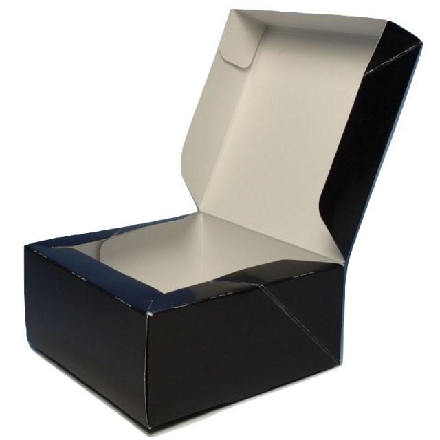 A60830 ロックBOX 65 ブラック185（5寸用）（200枚）185×185×65mm