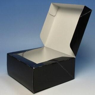 A60830 ロックBOX 65 ブラック185（5寸用）（200枚）185×185×65mm