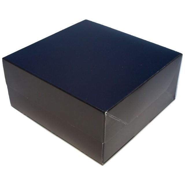 A60830 ロックBOX 65 ブラック185（5寸用）（200枚）185×185×65mm