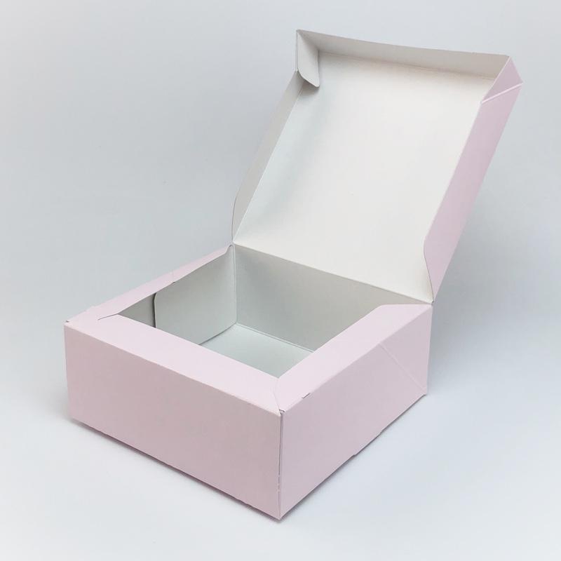 A60530 ロックBOX 65 ピンク185（5寸用）（200枚）185×185×65mm