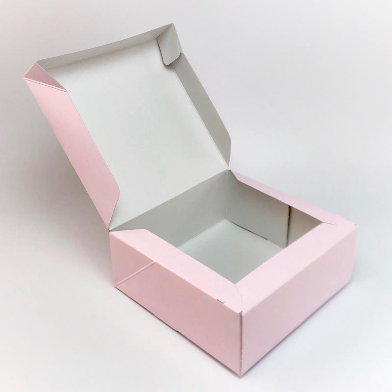 A60530 ロックBOX 65 ピンク185（5寸用）（200枚）185×185×65mm