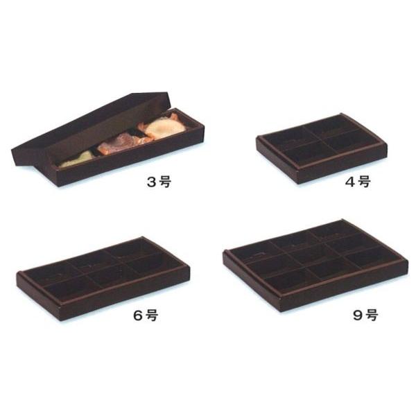 B11820 ローギフト ブラウン ３号（100枚）80×300×35mm パッケージ中澤/焼き菓子ギフト函の画像