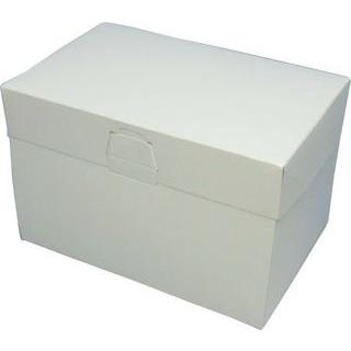 A54130 ロックBOX 120 ホワイト 4×6（300枚）120×180×120mm 洋菓子