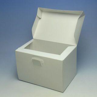 A54130 ロックBOX 120 ホワイト 4×6（300枚）120×180×120mm 洋菓子