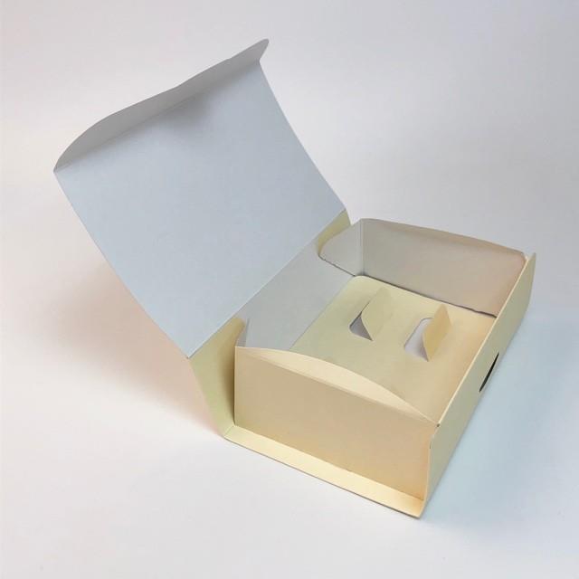 B12430 アーチ きぬ 4×6（200枚） 120×180×65(55)mm プチギフト箱 クッキーギフト箱 パッケージ中澤の画像