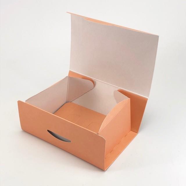 B12530 アーチ かき 4×6（200枚） 120×180×65(55)mm プチギフト箱 クッキーギフト箱 パッケージ中澤の画像