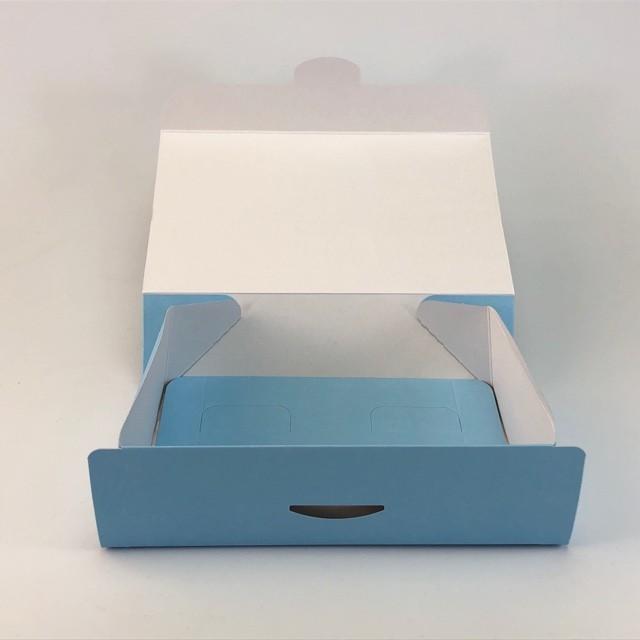 B12630 アーチ そら 4×6（200枚） 120×180×65(55)mm プチギフト箱 クッキーギフト箱 パッケージ中澤の画像