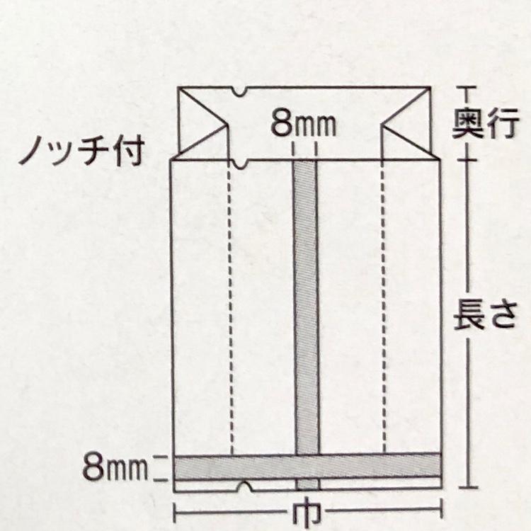 【前年同月実績必要】合掌ガゼット GTP NO.22 (5，000枚) 70×30×150mm ガゼット袋 脱酸素剤対応袋 防湿高透明タイプ 福助工業 (お届け時間指定不可)_4