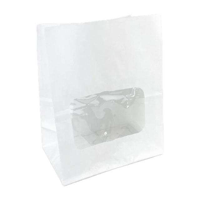 ルックバッグ No.4S ムジ（100枚×20袋）窓有り 130×80×165mm 福助工業