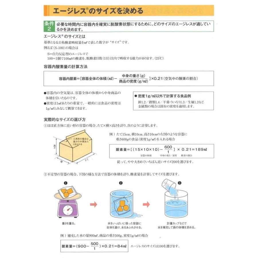 エージレス S-21（100個×30袋）脱酸素剤 鉄系自力反応型/速効タイプ/三菱ガス化学/AGELESS｜i-yota｜08