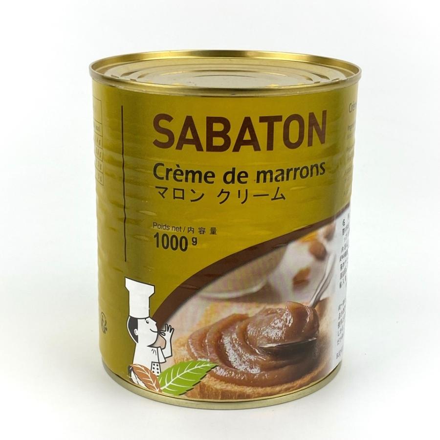 SABATON サバトン マロンクリーム （1kg×12缶）※輸入品のため外箱の破れや缶のへこみがある場合がありますが、品質には問題ありません。の画像