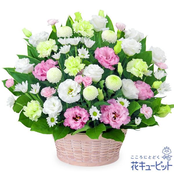 お供え お悔やみの献花 仏花 供花 法要 枕花 お盆 お彼岸 四十九日 生花 翌日 花キューピットのお供えのアレンジメント11 550円 ギフ 包装