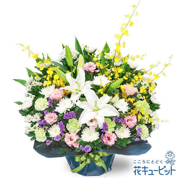 お供え・お悔やみの献花 仏花 供花 法要 枕花 お盆 お彼岸 四十九日 生花 翌日 花キューピットのお供えのアレンジメント
