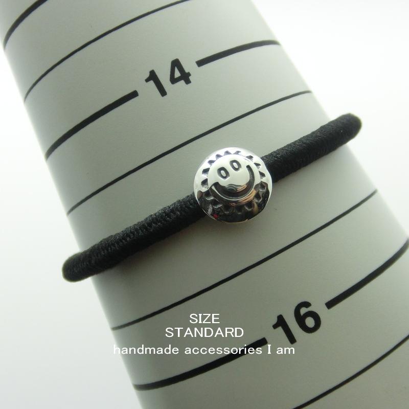 受注生産商品 サンスマイルコンチョ ブラックヘアゴム ブレスレット