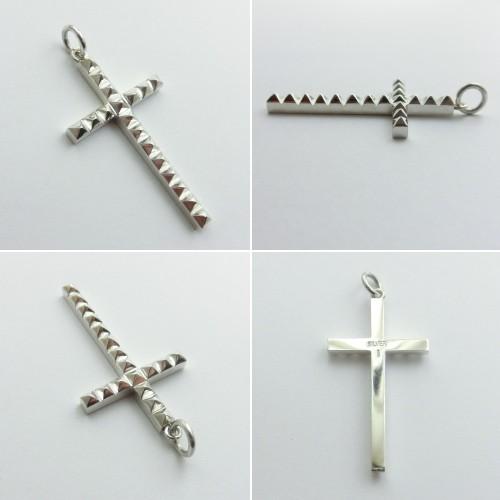 受注生産商品　スタッズクロス ペンダント シルバー925 |  | 01