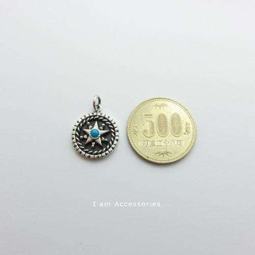 受注生産商品　ターコイズ　ダブルスターペンダント　シルバー925 |  | 02
