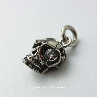 SKULL HEAD PENDANT SILVER925 CZ　/　スカルヘッドペンダント シルバー925 キュービックジルコニア【受注生産商品】 |  | 03