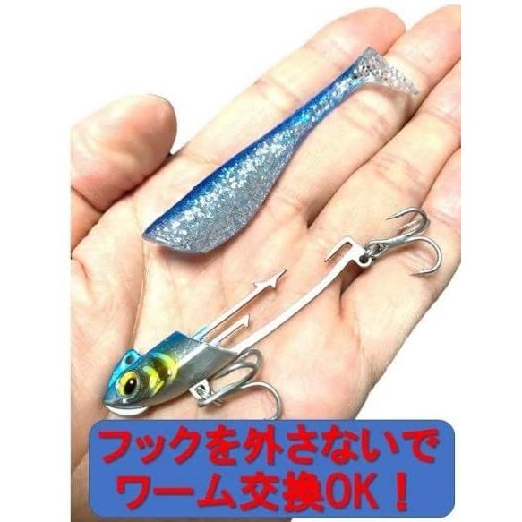 ジグヘッド ワーム 予備ワーム付き フラットフィッシュ ルアー ジグヘッド ワーム 予備ワーム付き フラットフィッシュ ルアー