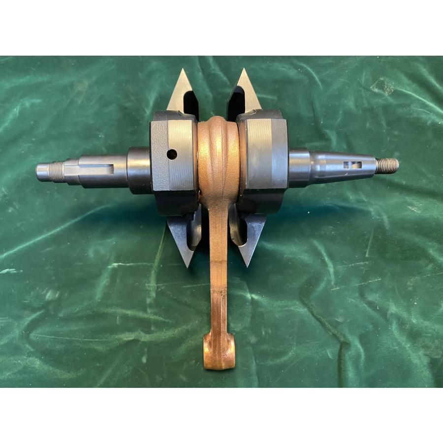 YAMAHA SR400 斧型軽量クランク ブラック表面処理 : INOUE BORING