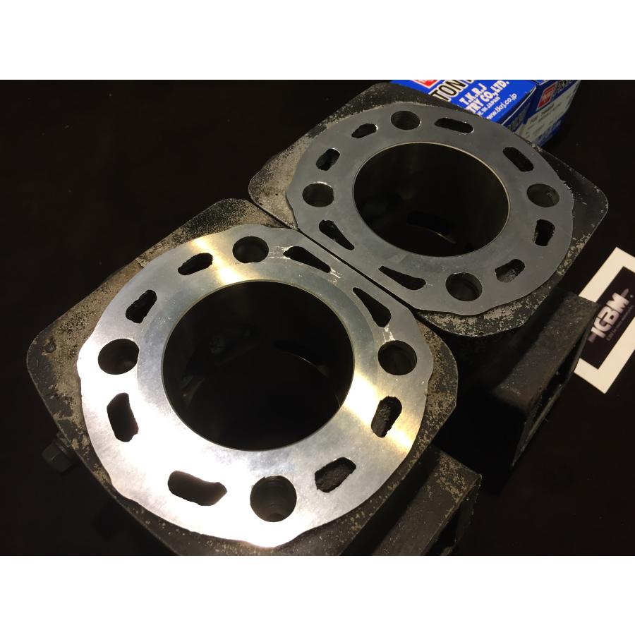 YAMAHA　RZ350R（φ64.0）ＩＣＢＭ(R)アルミメッキシリンダー加工　☆大好評☆EX側柱付き!!　加工申し込み！　☆井上ボーリング☆　INOUE BORING | ヤマハ発動機 | 01