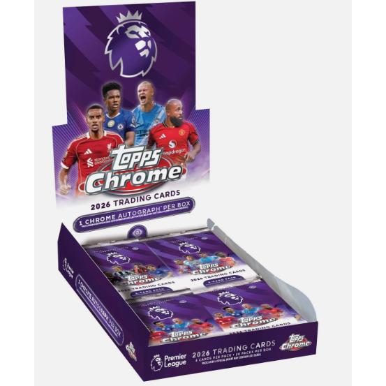 2025-26 Topps Chrome EPL English Premier League HOBBY BOX 1