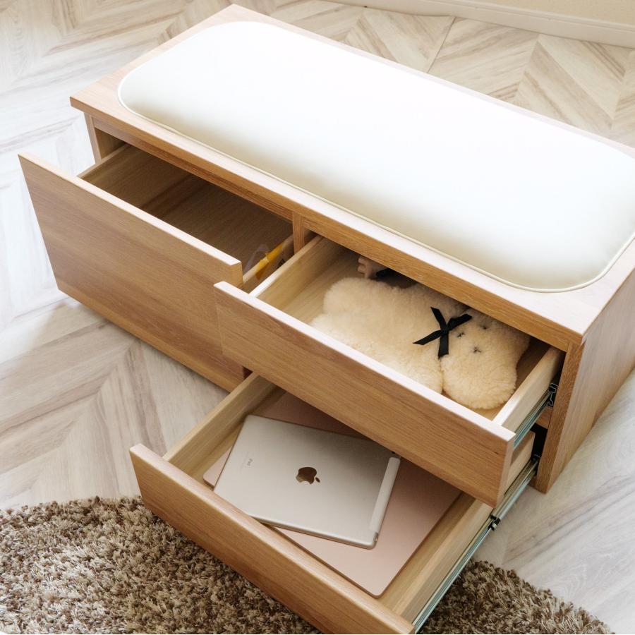 収納付き クッションベンチ 90cm幅 MY チェストベンチ 奥行 40cm 収納付き クッションベンチ 90cm幅 MY チェストベンチ 奥行 40cm