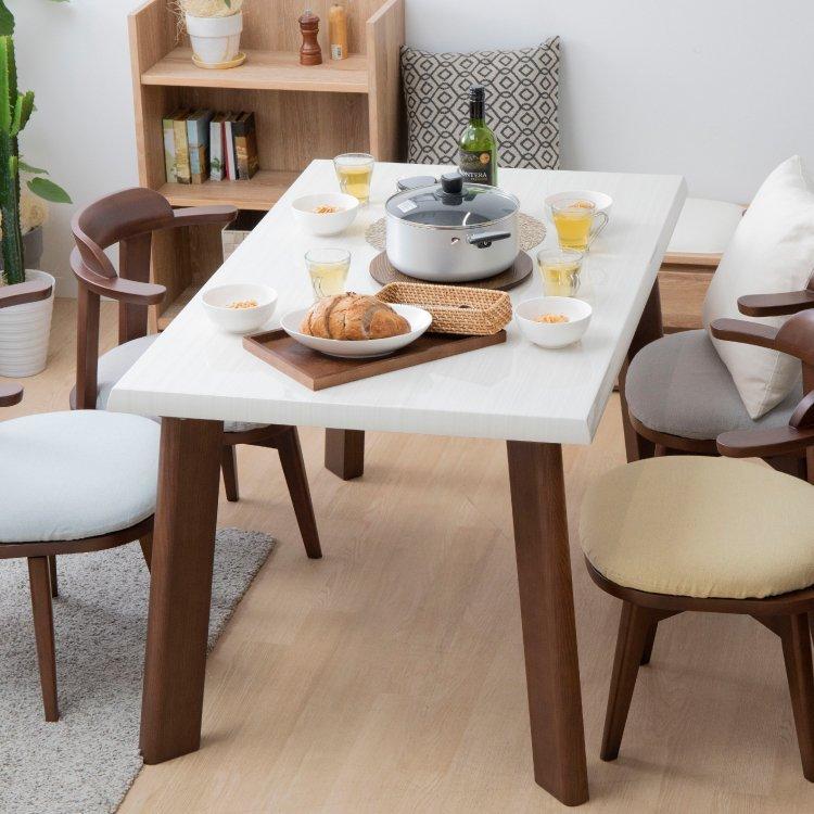 マイ ダイニングテーブル 北欧 テーブル 木製 コンパクト リビングテーブル 食卓 おしゃれ テーブル 木製 4人掛け 鏡面仕上げ 光沢仕上げ