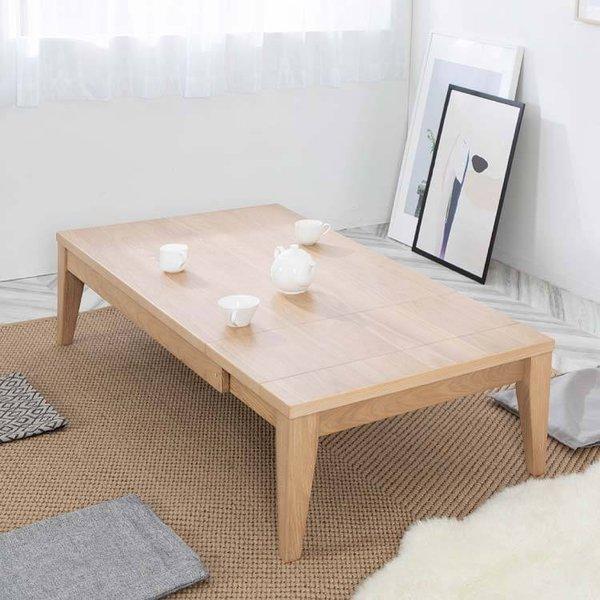 ジャワ 130-180 伸長センターテーブル 伸縮 木製 北欧 おしゃれ 座卓
