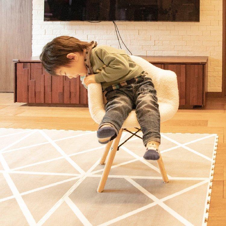 キッズシェルチェア ふわふわ かわいい 子供用イームズチェアー チェア 