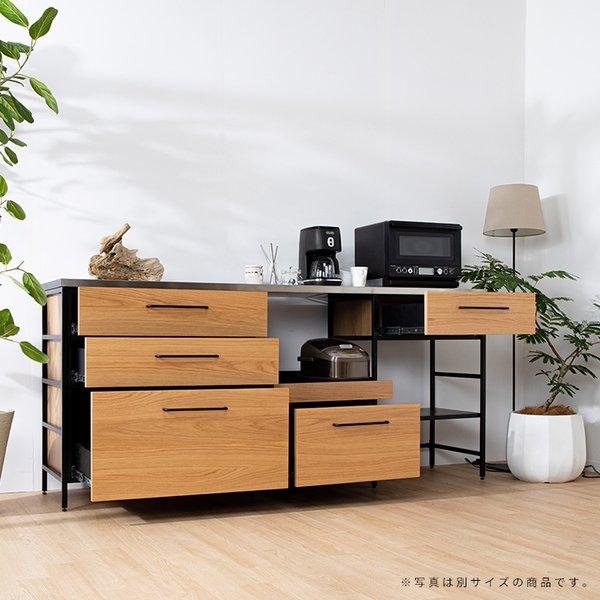 専用です！ブラック キッチンカウンター 3引き出し 専用です！ブラック キッチンカウンター 3引き出し レクサ 183幅