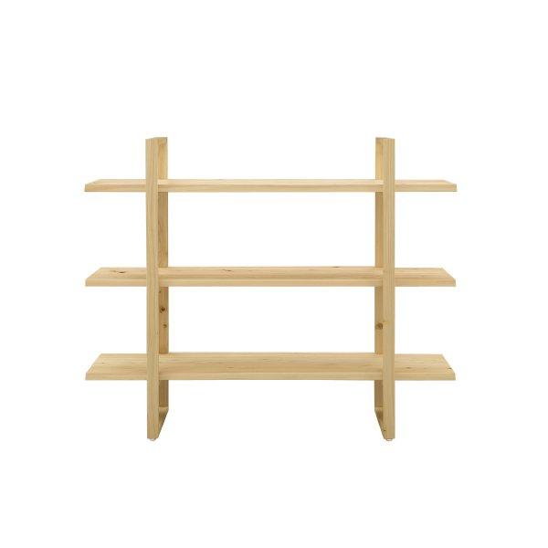 ヒノキ材飾り棚爽150フリーラック