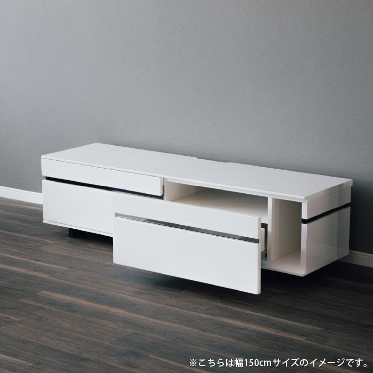 【幅150】テレビ台 ローボード 収納リビングボード TV台　WHITE ネオス/ NS 150 TV テレビ台 ローボード 白 センチ テレビ リビング