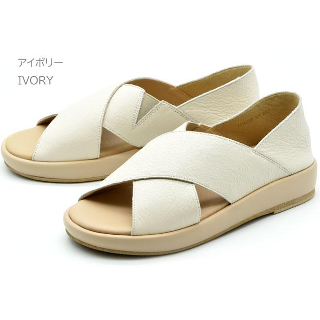 あしながおじさん スリッポン パンプス オープントゥ 本革 レザー 
